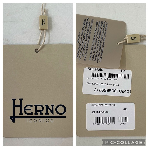 HERNO Black Down Guilia Vest, IT40 - Picture 12 of 16